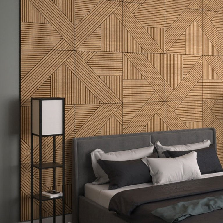 GrooveCraft milled 3D wood panels-DecorMania.eu