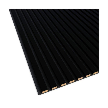 Acoustic Slats Panel - Black Matt - DecorMania.eu