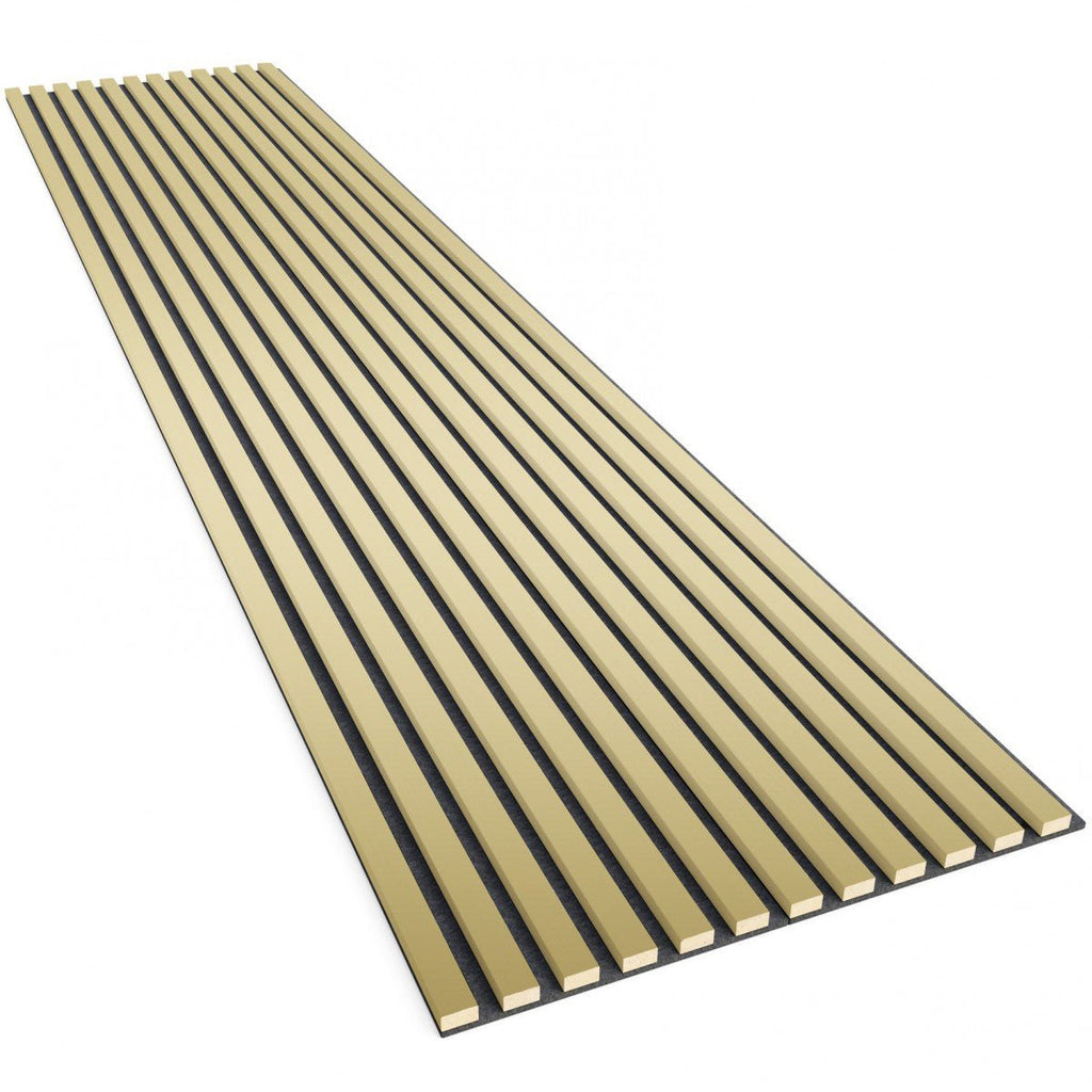 Acoustic Slats Panel - Golden - DecorMania.eu