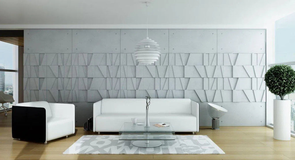 Concrete 3D Wall Panel MULTI BOOKCASE - DecorMania.eu