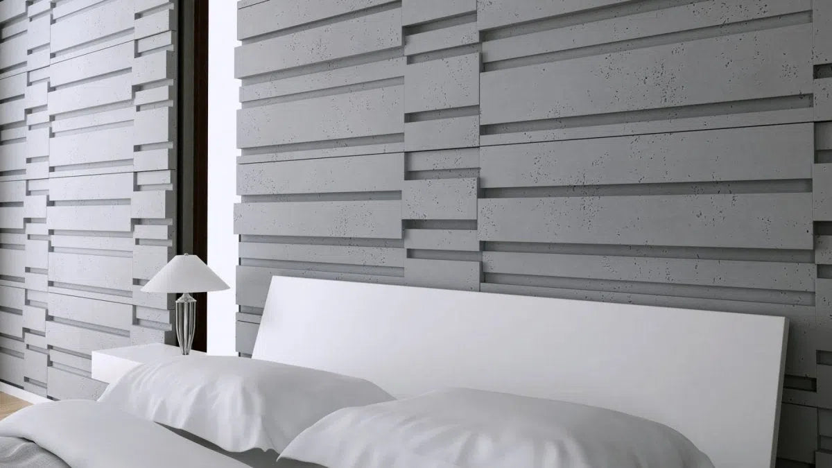 Concrete 3D Wall Panel ROOFTOPS - DecorMania.eu