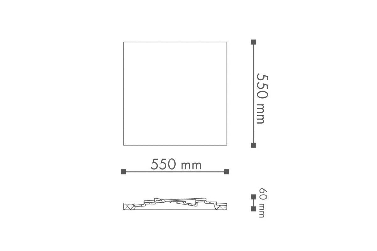 CS5 ARSTYL® SQUARE CEILING ROSE - DecorMania.eu