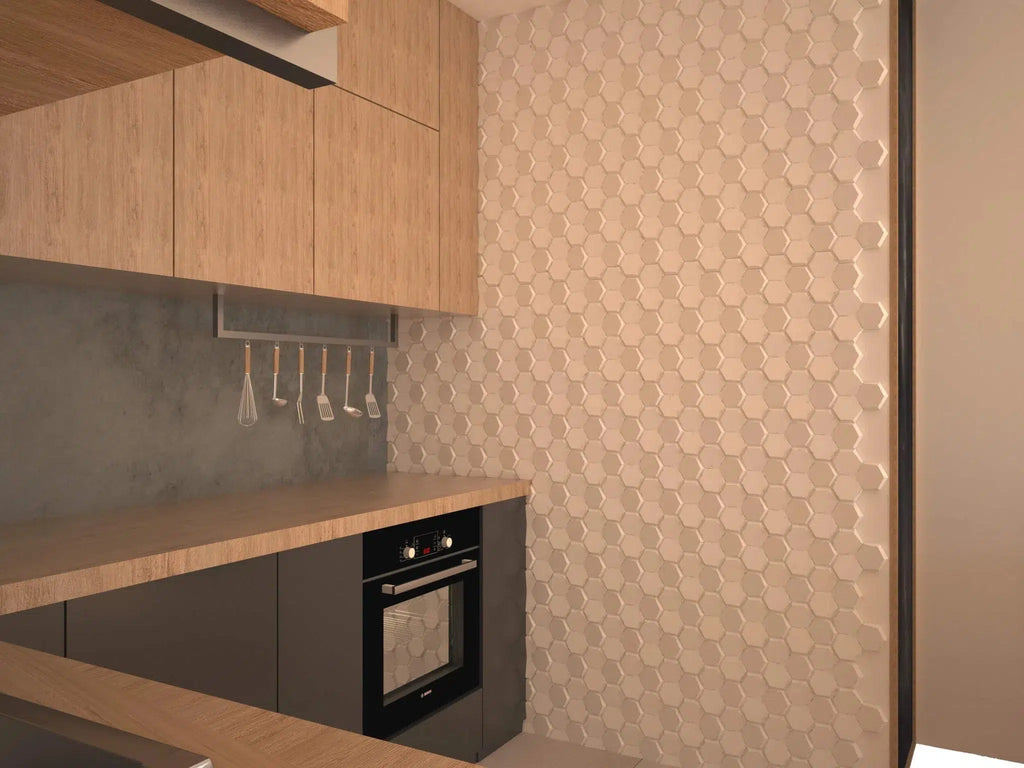 HEXA 3D Wall Panel EPS - 3D Polystyrene Wall Panels | DecorMania