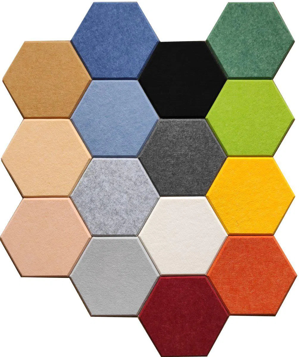 HEXA Felt 3D - DARK GREY 3pcs. - DecorMania.eu