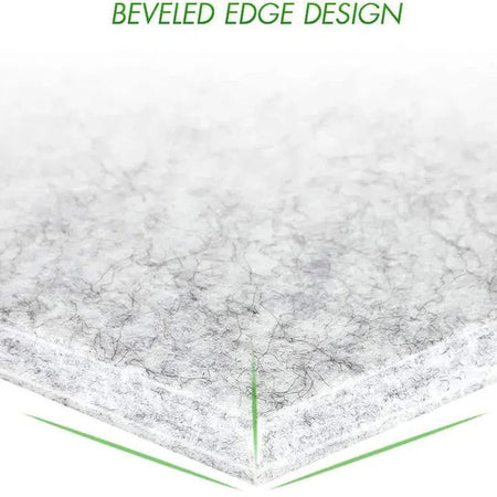 HEXA Felt 3D Panel - WHITE 3pcs. - DecorMania.eu