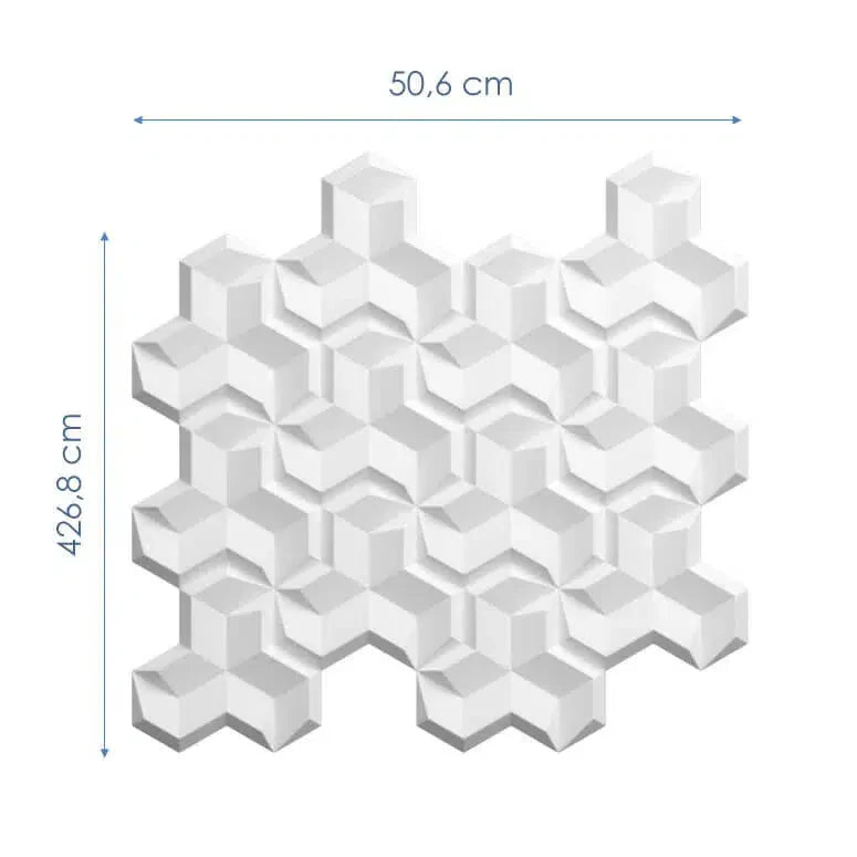 HEXA.2 3D Wall Panel EPS - 3D Polystyrene Wall Panels | DecorMania