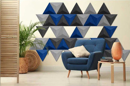 PYRAMID Felt Panel - GREY - DecorMania.eu