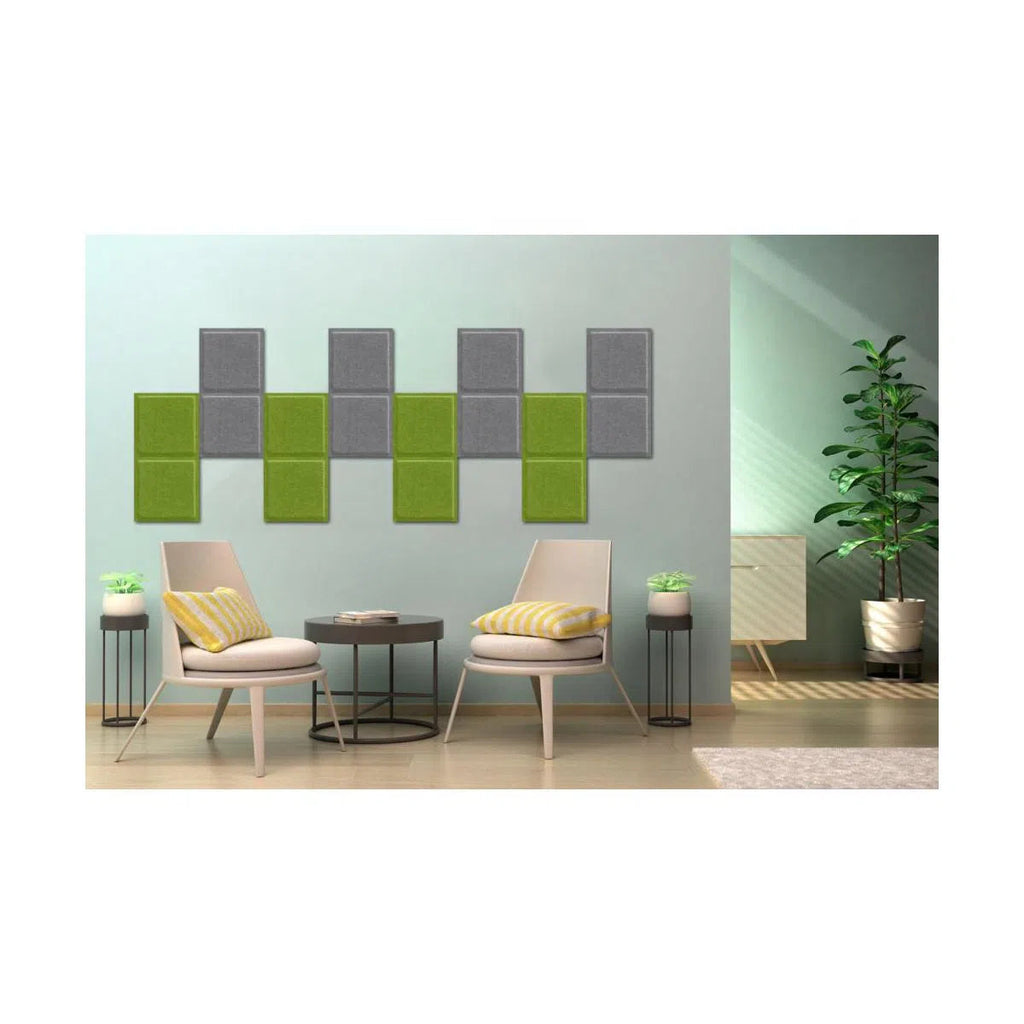 SQUARE BOLD Felt Panel - GREY - DecorMania.eu