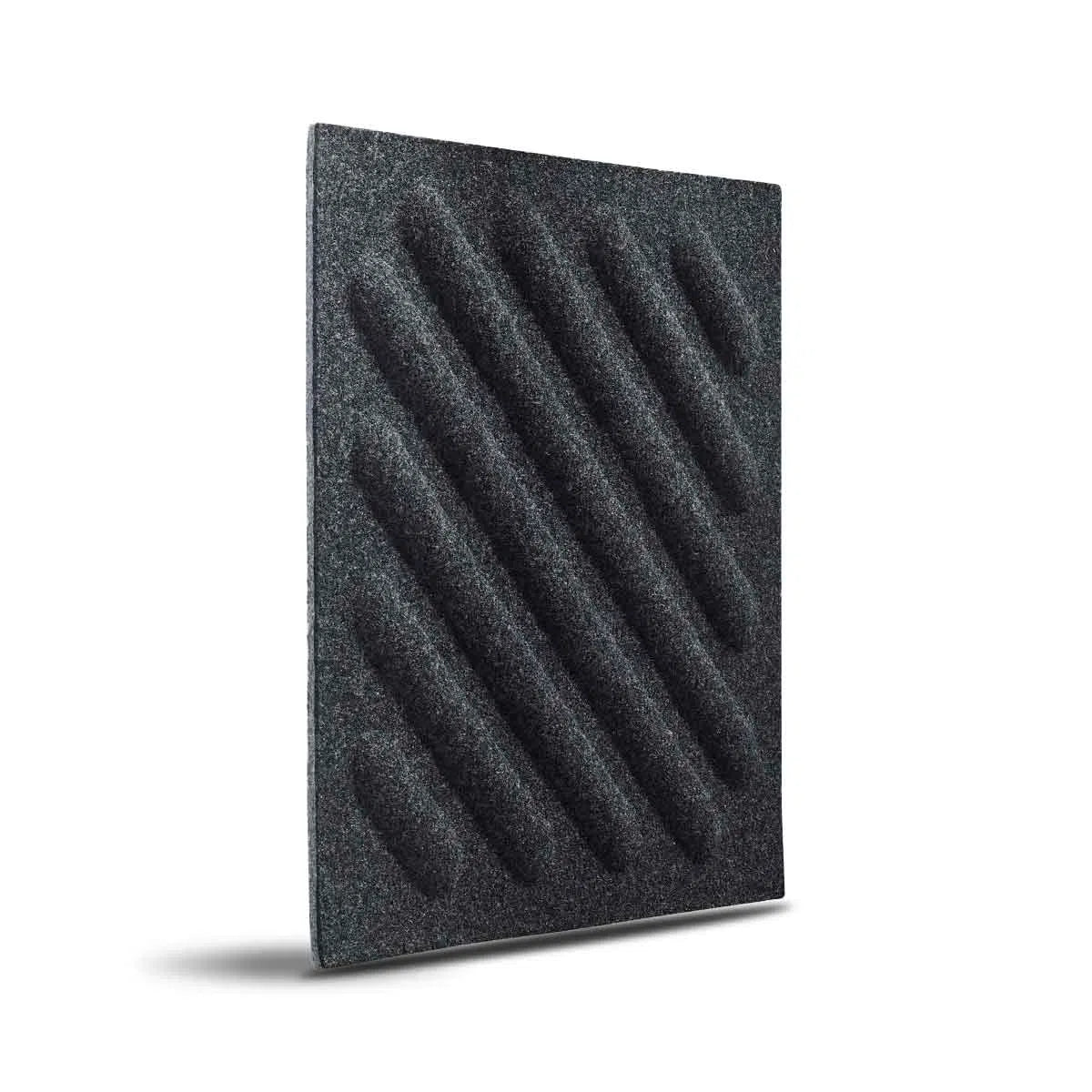 SQUARE RIFT 2 Felt Panel - BLACK - DecorMania.eu