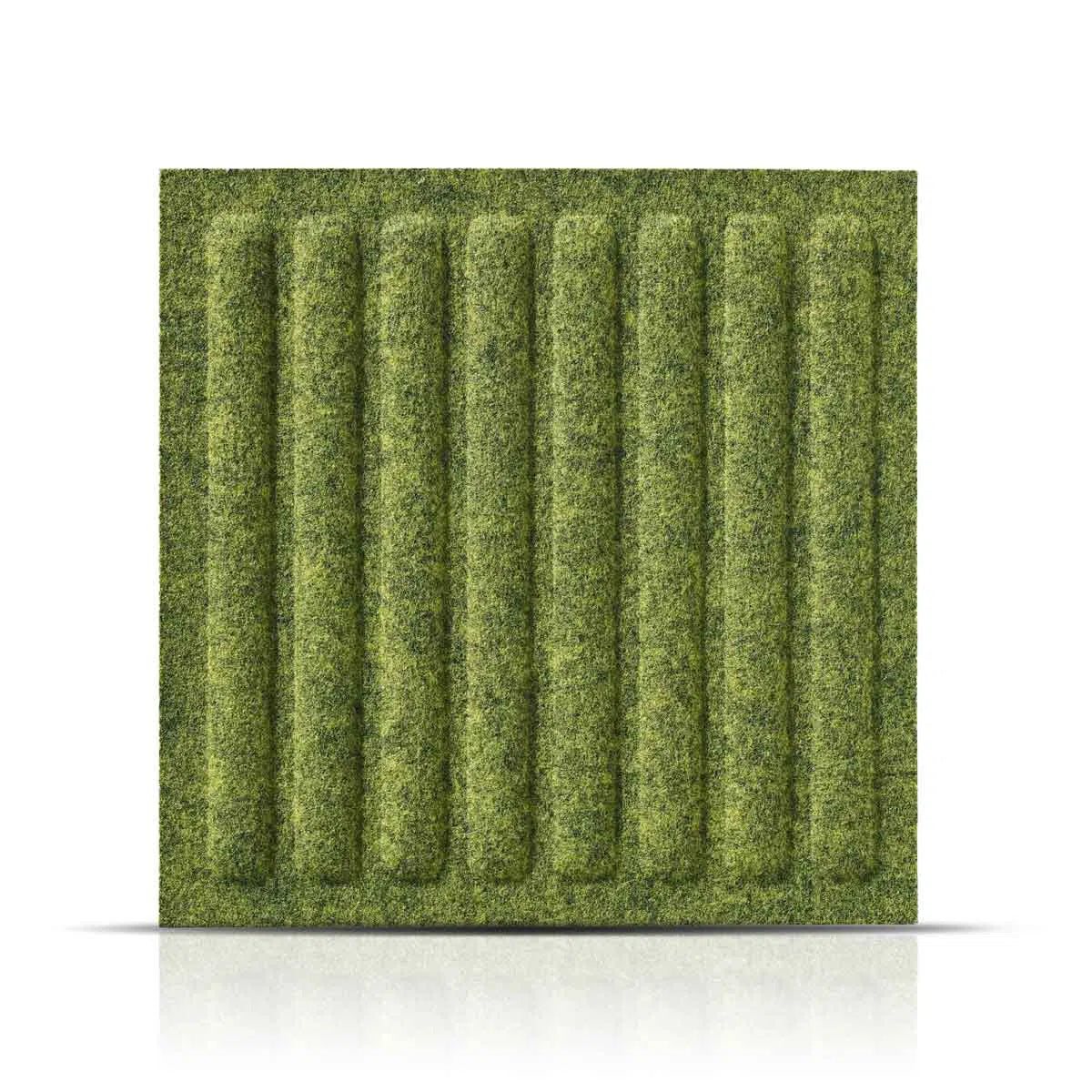 SQUARE RIFT Felt Panel - OLIVE - DecorMania.eu